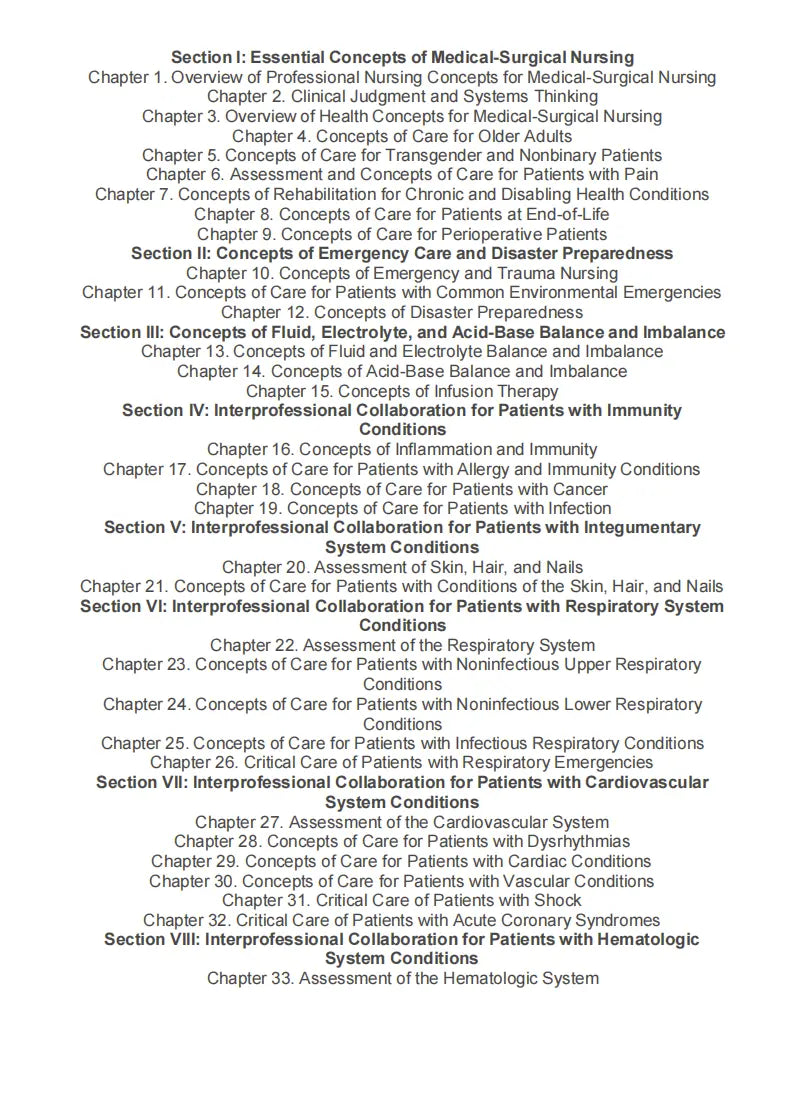 Test Bank Medical-Surgical Nursing: Concepts for Clinical Judgment and Collaborative Care 11th Edition by Ignatavicius