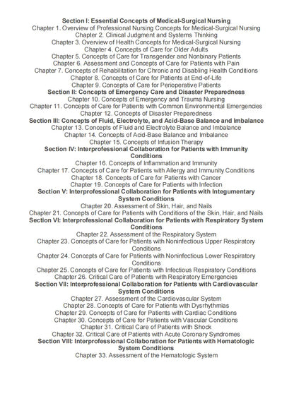 Test Bank Medical-Surgical Nursing: Concepts for Clinical Judgment and Collaborative Care 11th Edition by Ignatavicius