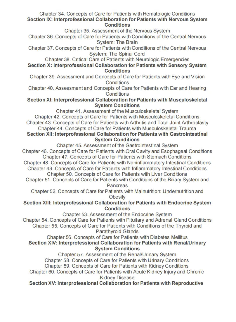 Test Bank Medical-Surgical Nursing: Concepts for Clinical Judgment and Collaborative Care 11th Edition by Ignatavicius