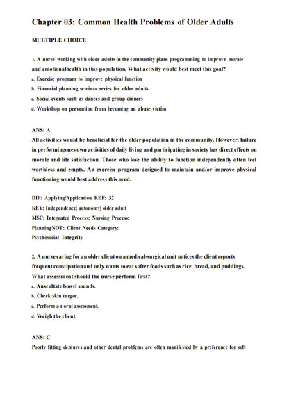 Test Bank Medical-Surgical Nursing: Concepts for Clinical Judgment and Collaborative Care 11th Edition by Ignatavicius