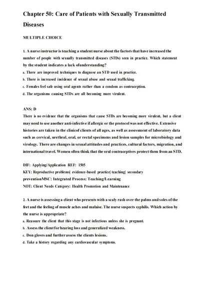 Test Bank Medical-Surgical Nursing: Concepts for Clinical Judgment and Collaborative Care 11th Edition by Ignatavicius