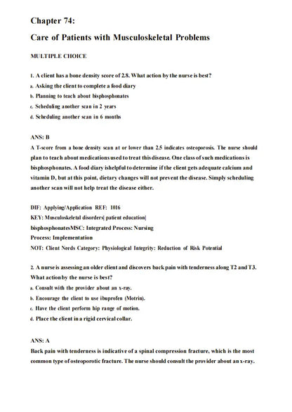 Test Bank Medical-Surgical Nursing: Concepts for Clinical Judgment and Collaborative Care 11th Edition by Ignatavicius