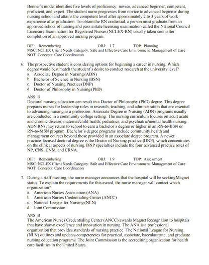 Test Bank Fundamentals of Nursing: Active Learning for Collaborative Practice 3rd Edition