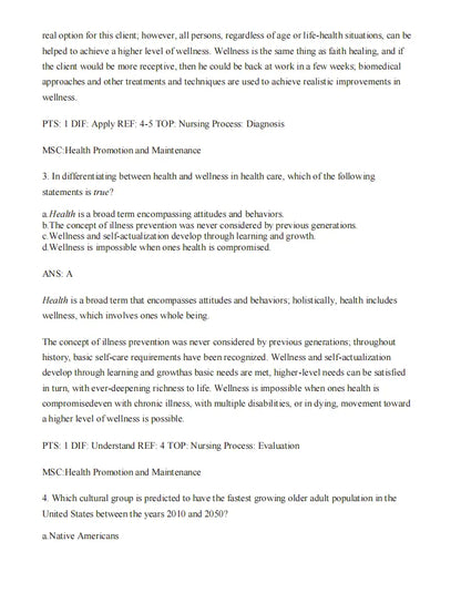 Test Bank Gerontological Nursing 10th Edition by Charlotte Eliopoulos