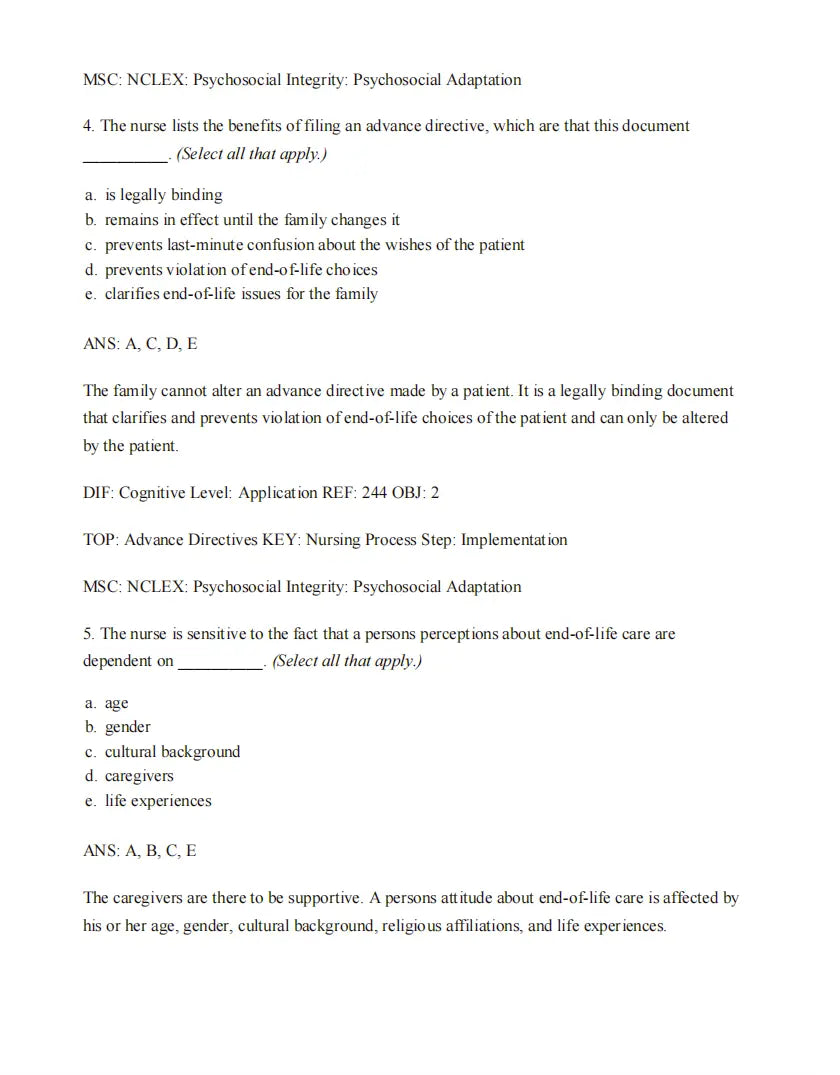 Test Bank Gerontological Nursing 10th Edition by Charlotte Eliopoulos