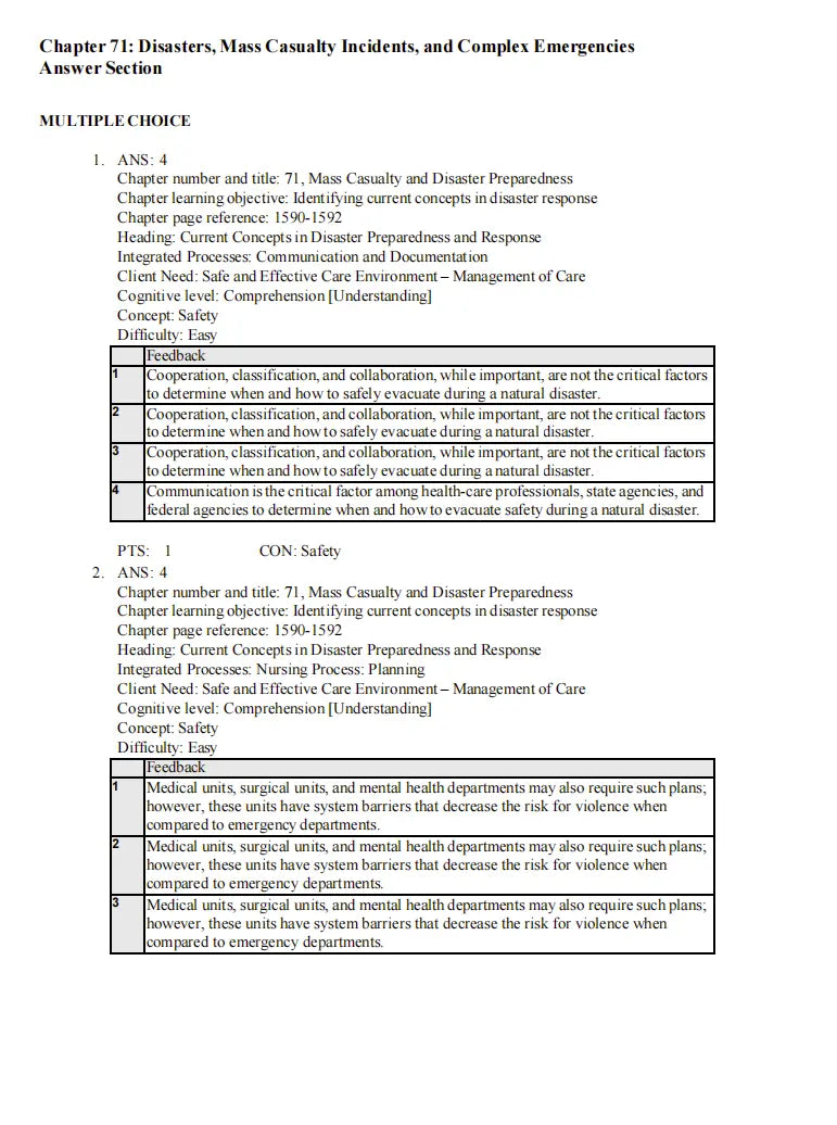 Test Bank Davis Advantage for Medical-Surgical Nursing: Making Connections to Practice 3rd Edition
