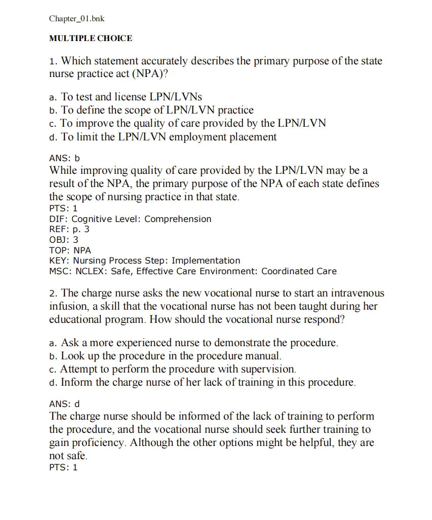 Test Bank Medical-Surgical Nursing: Concepts & Practice 5th Edition by Stromberg