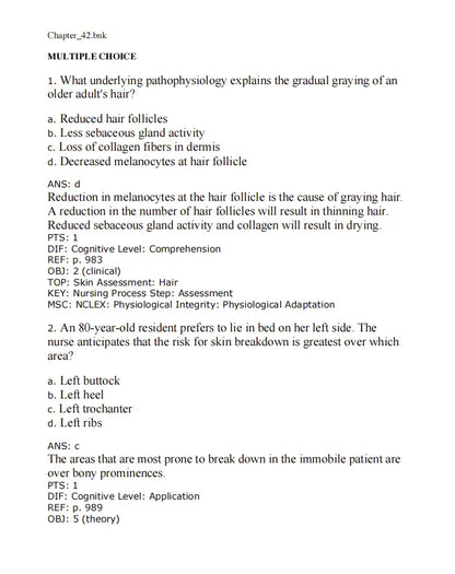 Test Bank Medical-Surgical Nursing: Concepts & Practice 5th Edition by Stromberg