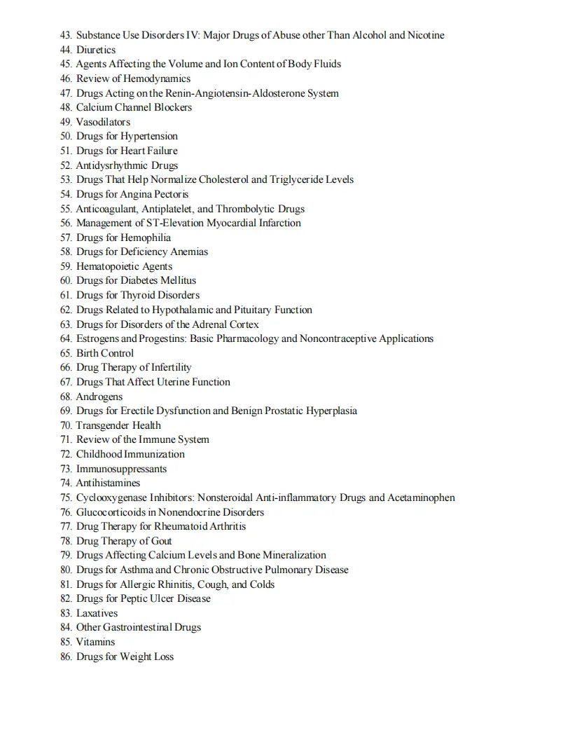 Test Bank Lehne’s Pharmacology for Nursing Care 12th Edition