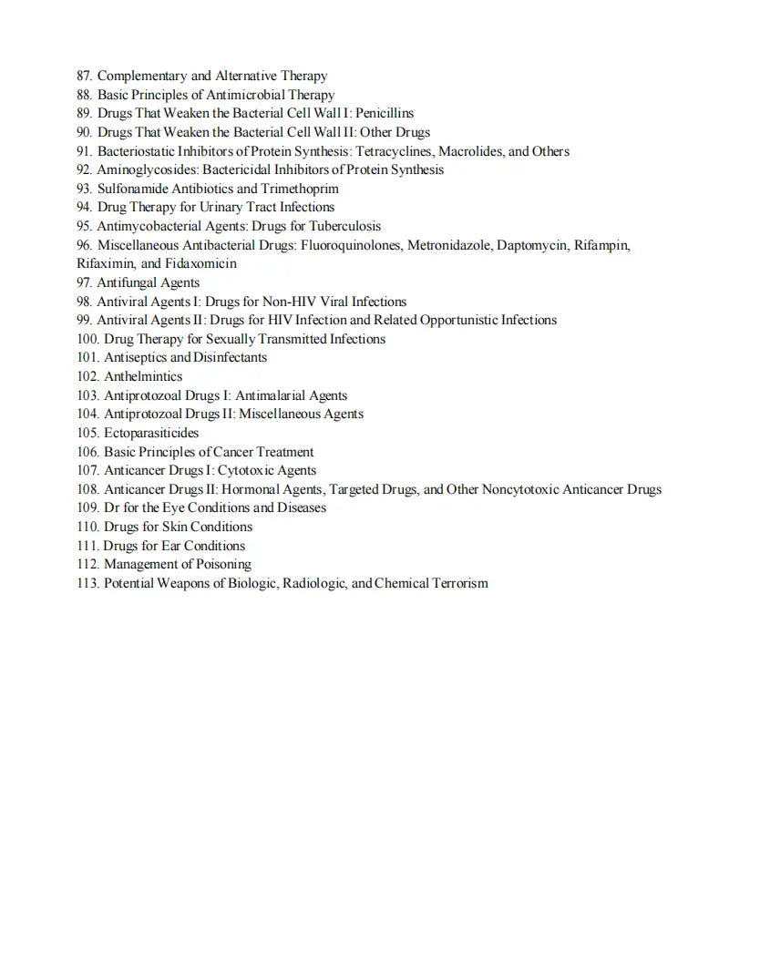 Test Bank Lehne’s Pharmacology for Nursing Care 12th Edition