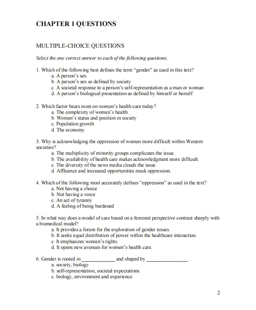 Test Bank Women’s Health in Nursing 3rd Edition by Kerri Durnell Schuiling