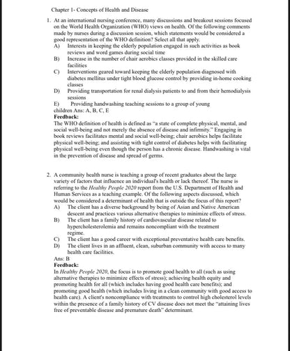 Test Bank Porth's Pathophysiology: Concepts of Altered Health 10th Edition by Norris