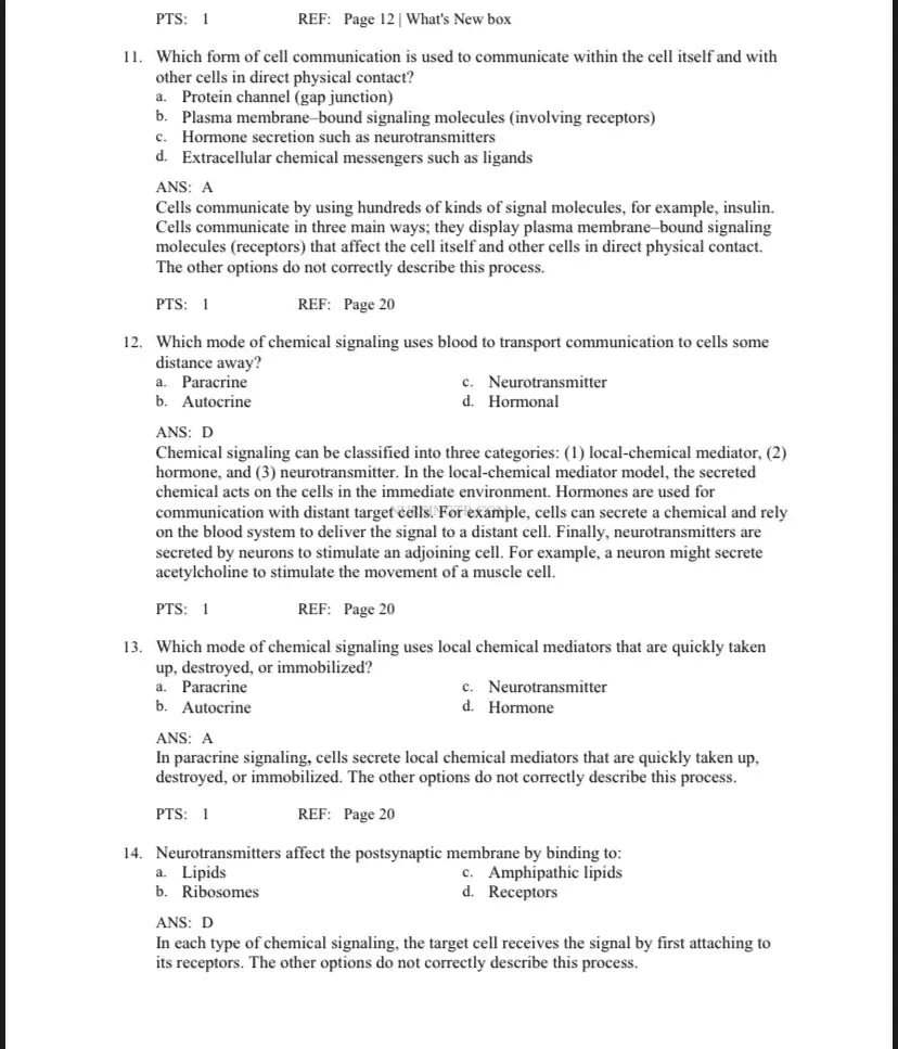 Test Bank Pathophysiology: The Biologic Basis for Disease in Adults and Children 8th Edition by Kathryn L. McCance