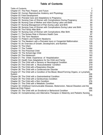 Test Bank Introduction to Maternity and Pediatric Nursing 7th Edition by Leifer